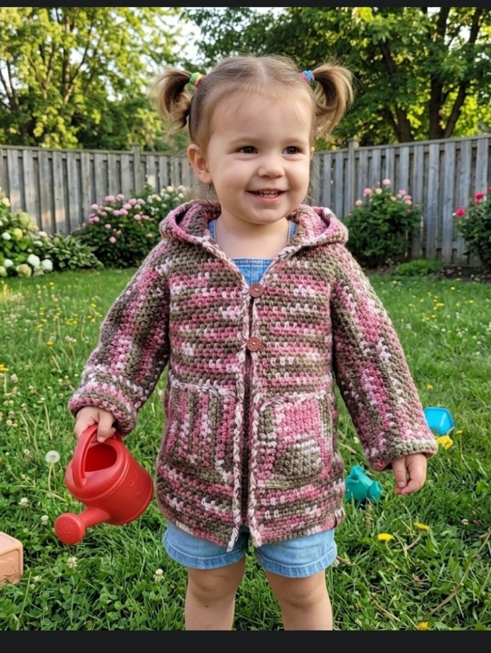 Upcycled Afghan Coat Toddler 2-3 Handmade Dont Throw It Out